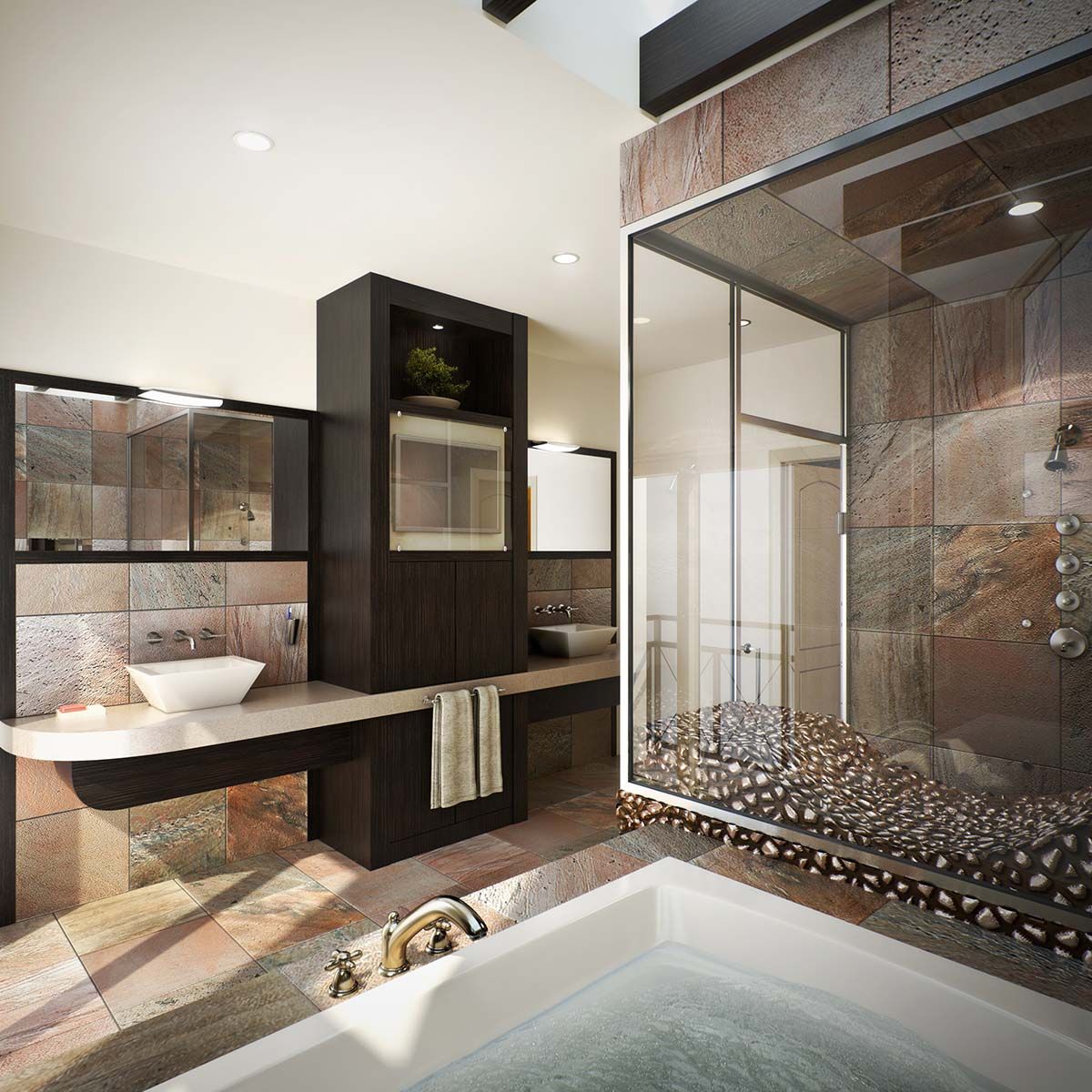 Simeon 3D Interior Rendering of Bathroom