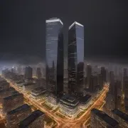 ai twin tower night