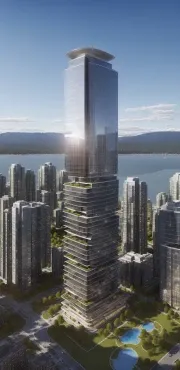 ai stacked tower summer day