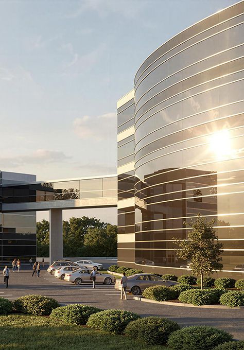 3D architectural exterior rendering