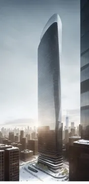 ai single tower winter day