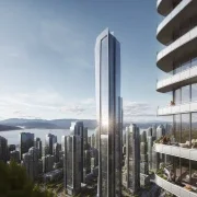 ai skyscraper summer day