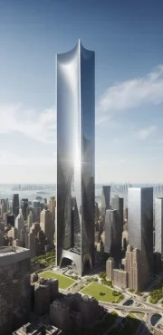 ai skyscraper summer day