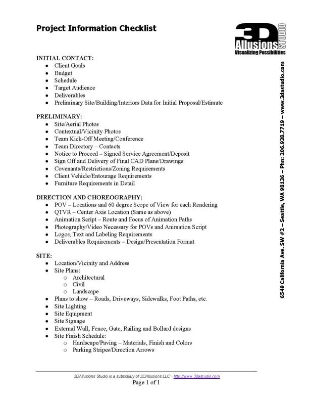 projectchecklist page 1sml