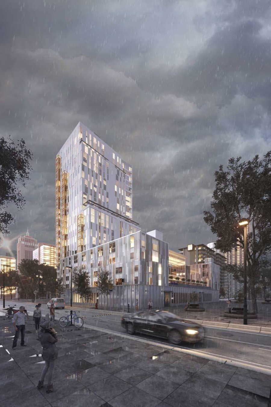 architectural exterior rendering